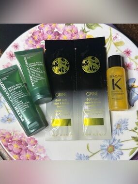 Oribe Gold Lust Shamp & Cond., Kerastase Oil, Peter Thomas Roth Shamp & Cond.